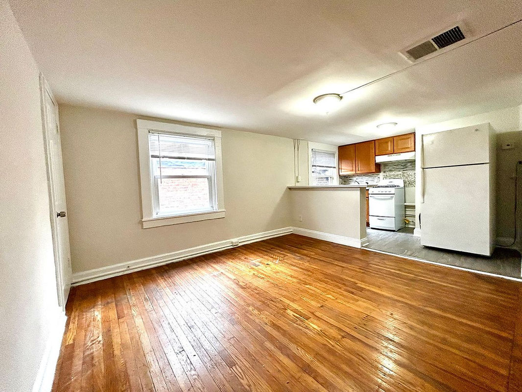 Cathedral Quarters open kitchen and living area